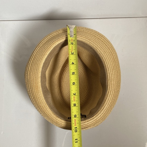 Ridley Toyo Straw Trilby Fedora Hat by Jaxon Hats in Size Medium - Picture 11 of 12